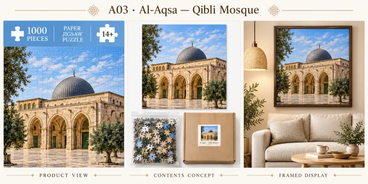 Al-Aqsa — Qibli Mosque puzzle design concept
