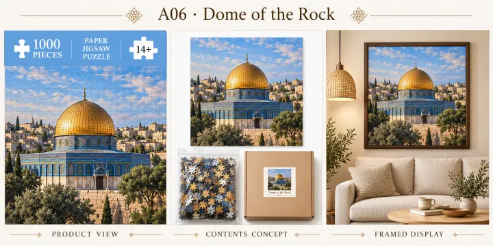 Dome of the Rock puzzle design concept