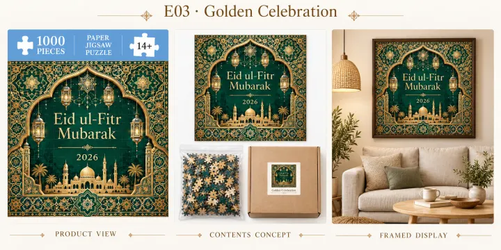 Golden Celebration puzzle design concept