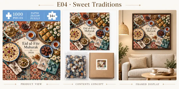 Sweet Traditions puzzle design concept